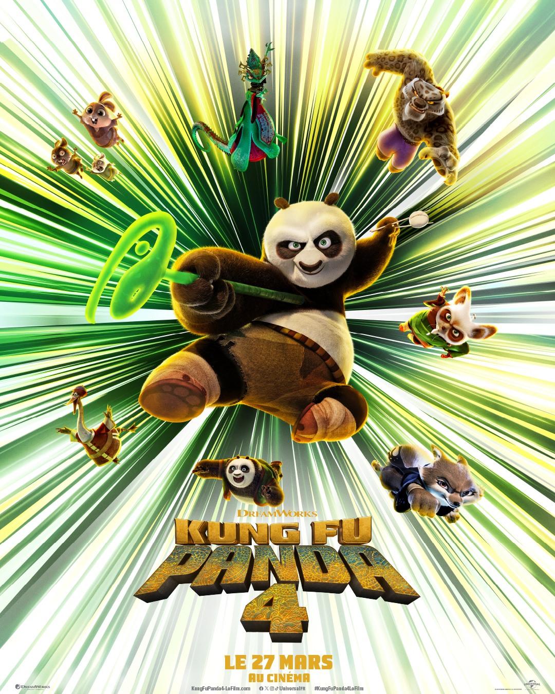 Affiche film Kung fu panda 4