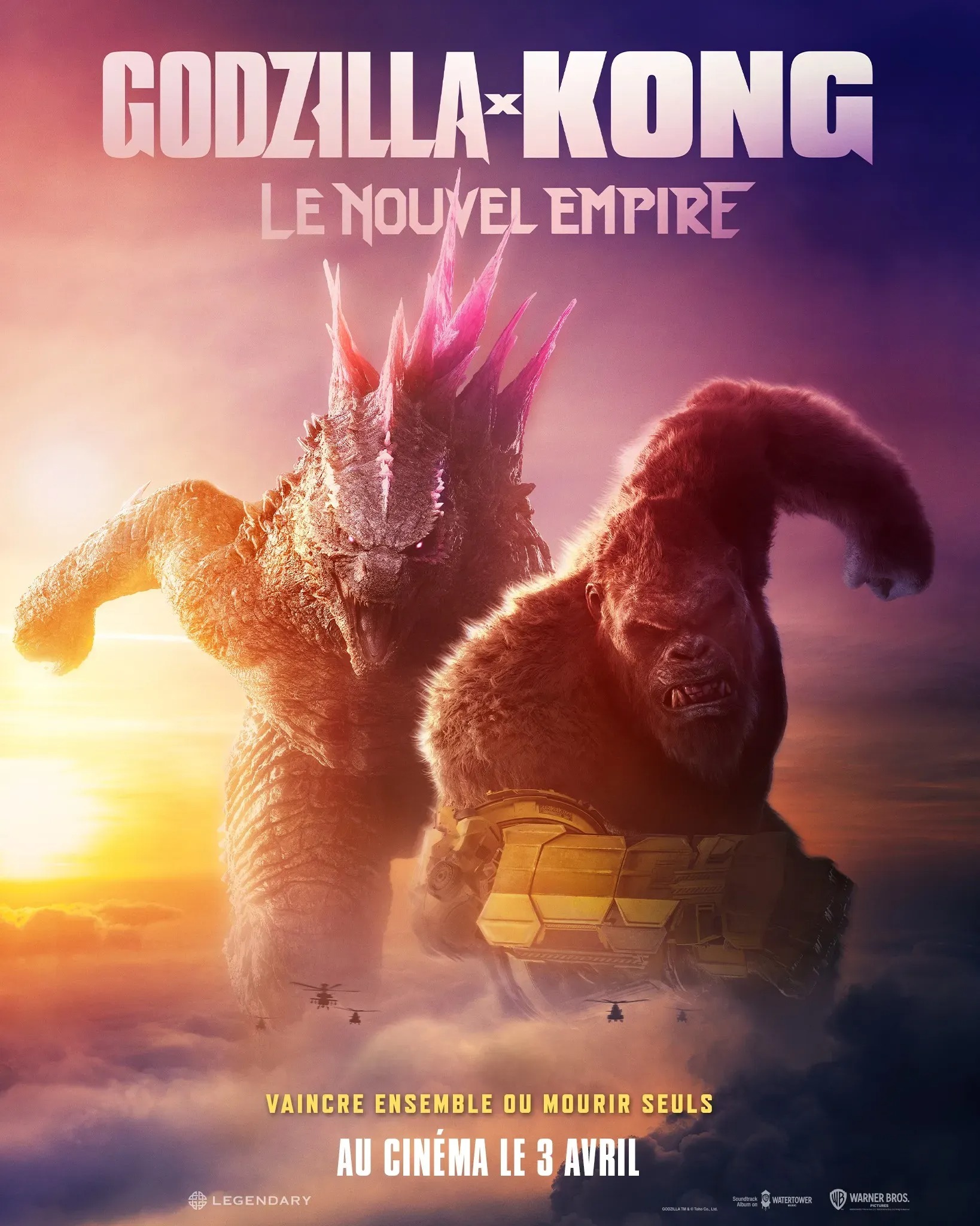 Affiche film Godzilla x Kong : Le Nouvel Empire