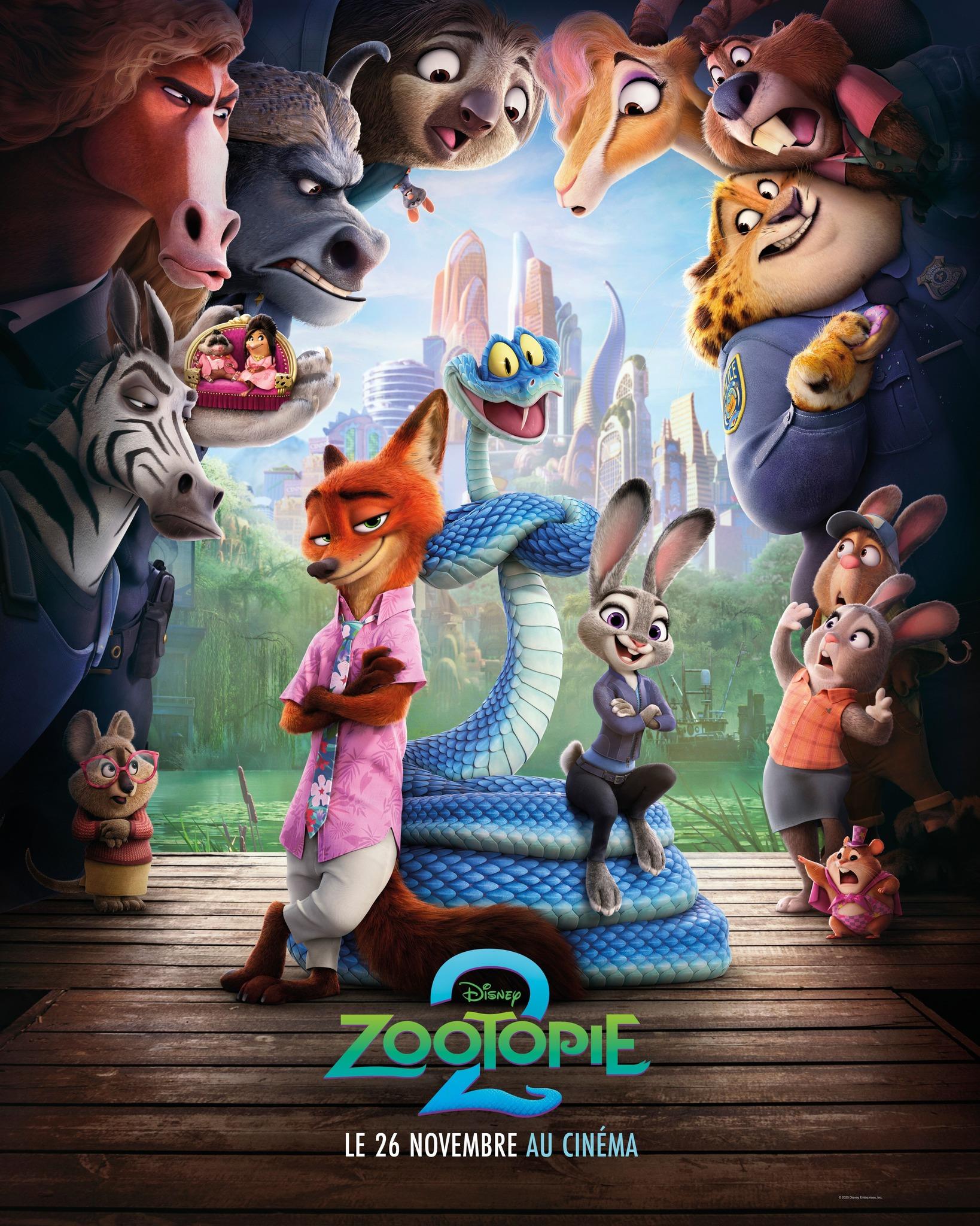 Affiche film Zootopie 2