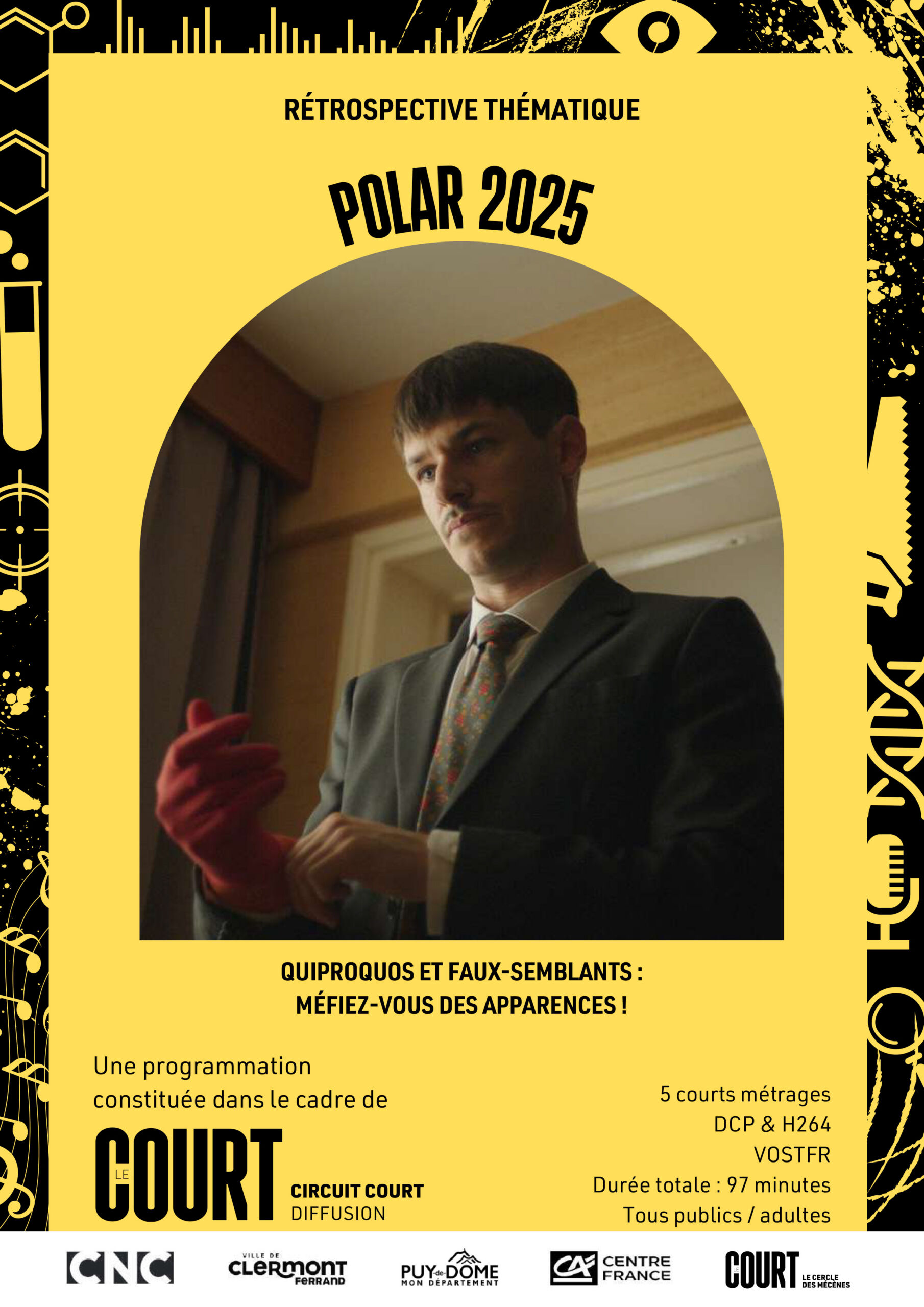 Affiche film Programme polar 6 courts métrages