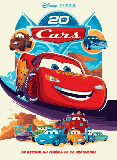 Affiche Cars : Quatre roues