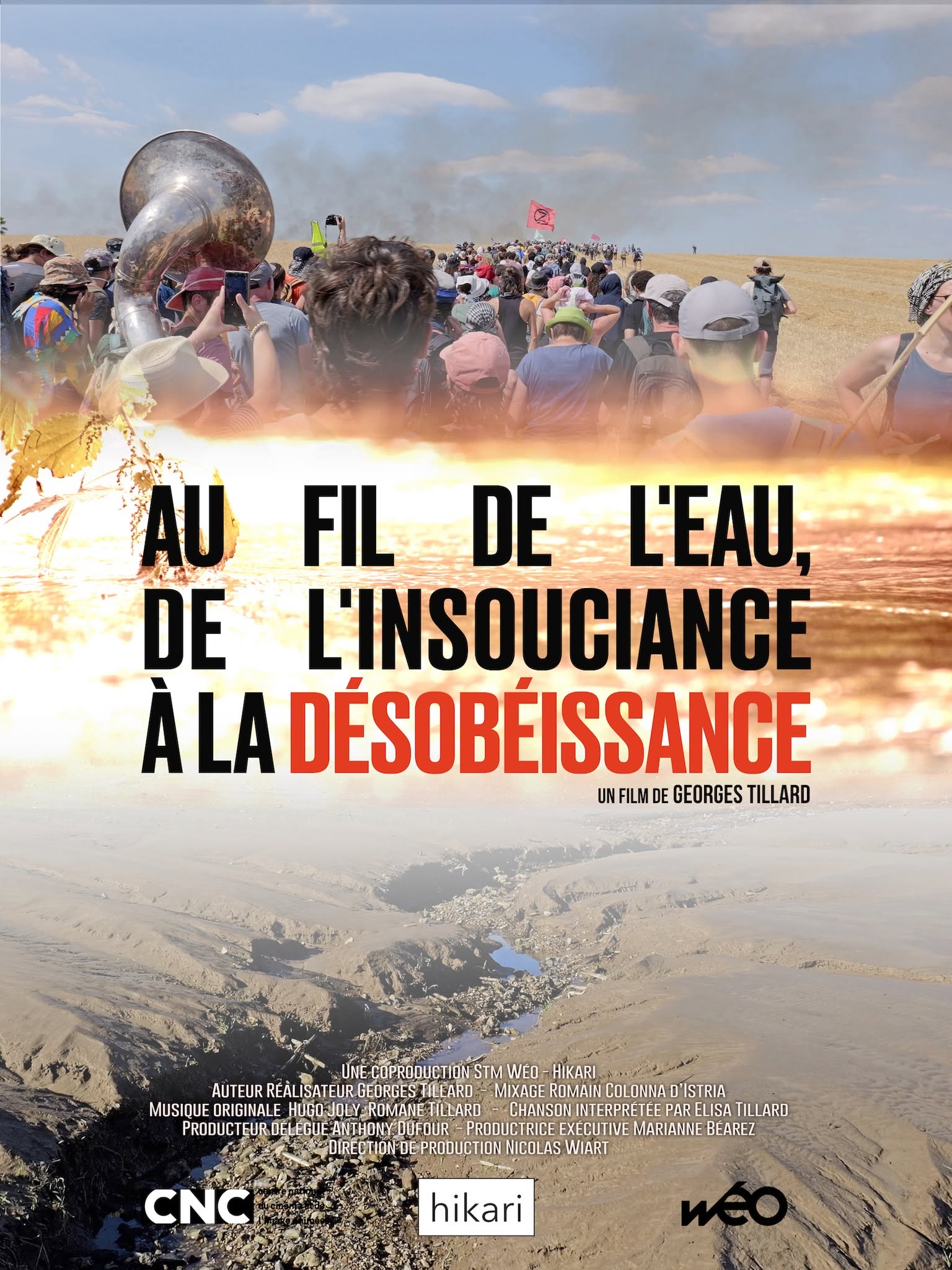 Affiche film Au Fil De L Eau De L Insouciance A La Desobeissance